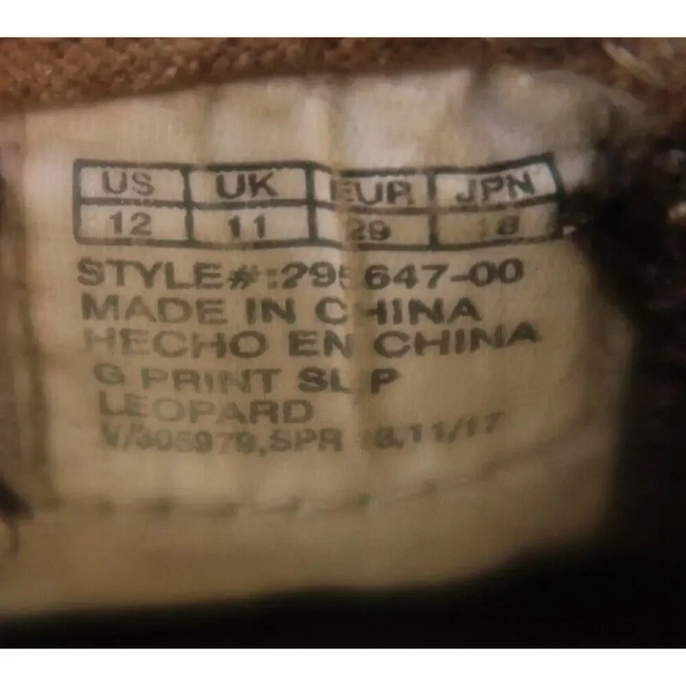 Gap Shoes Kids 12 Sneakers Slip On Animal Leopard Print Brown Casual Active Girl